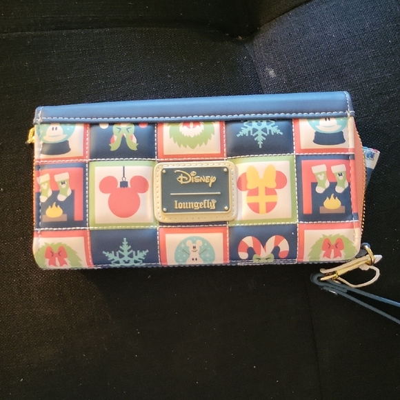 Loungefly Handbags - Loungefly Disney Blue and Red Wallet